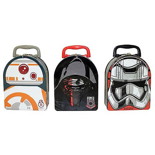 Star Wars Force Awakens Arch Carry All Tin Lunch Box Set